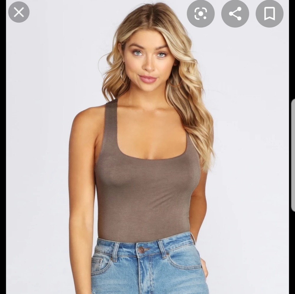 Windsor Cross Back Square Neck Bodysuit